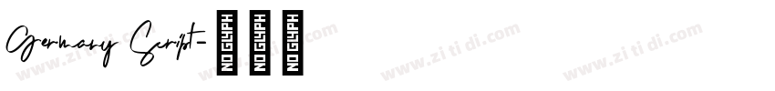 Germany Script字体转换
